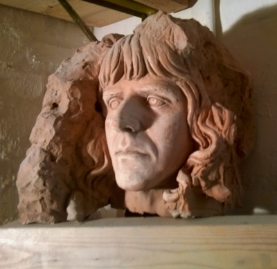 Vincenzi autoritratto scultura giovanile