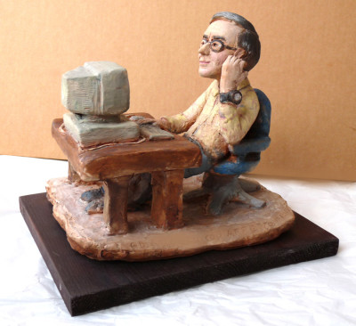 caricature in terracotta