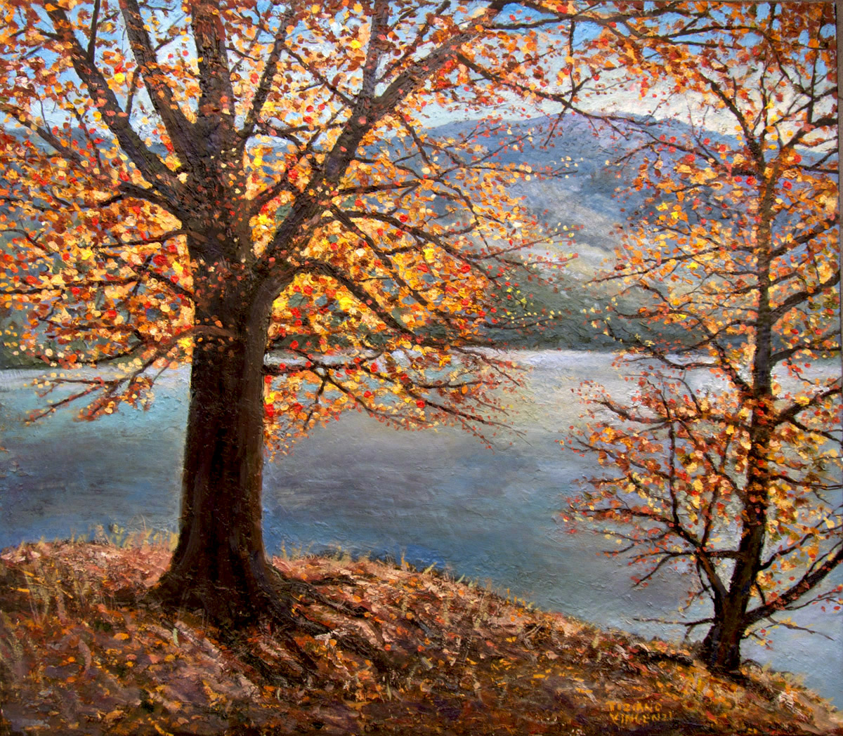 dipinto-autunno-olio-su-tela-festa-di-colori