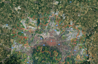 Bologna vista dal satellite