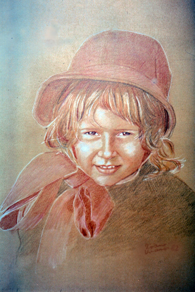 ritratto di bambina disegnato