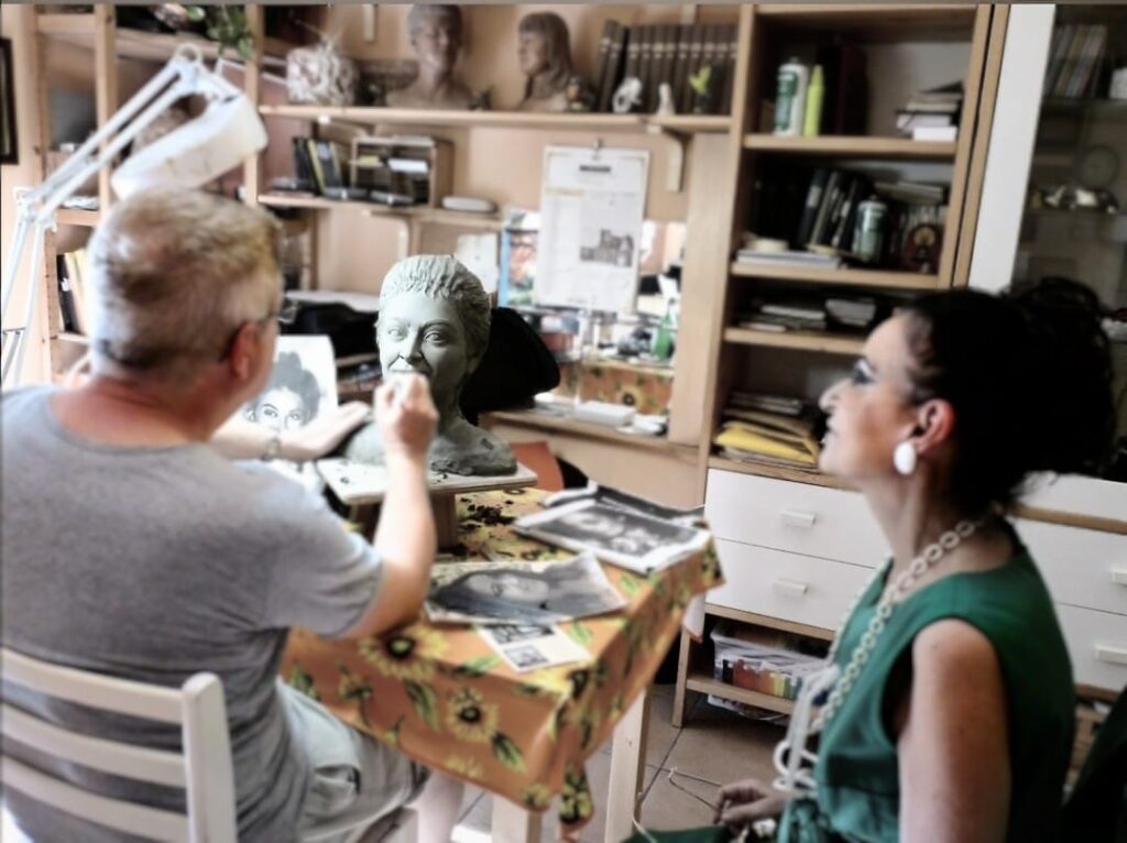 ritratti in scultura dal  vero 